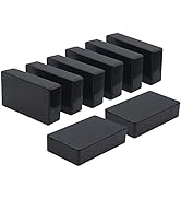 Zulkit 8 Packs Project Boxes ABS Plastic Electrical Project Case Power Junction Box Black 3.94 x ...