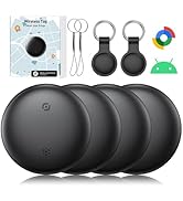 Bluetooth Smart Tags for Android,Air Tracker Tags-4 Pack Android,Keys Finder,Item Locator Works w...