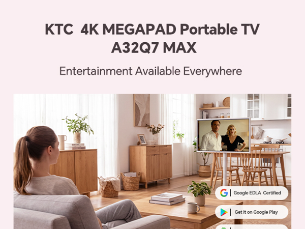KTC 4K MEGAPAD Portable TV A32Q7 MAX