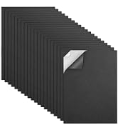 MEARCOOH 20-Pack Self Adhesive Foam Sheets, Black 2mm Sticky Eva Foam Paper 9x12 Inch for Crafts ...