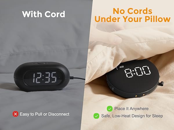 vibrating alarm clock under pillow vibrating alarm clock bed vibrating alarm clock