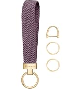 Hovmwey Elastic Wristlet Keychain for Women Men, Cute Car Key Chain, Braided Wrist Strap Lanyard ...