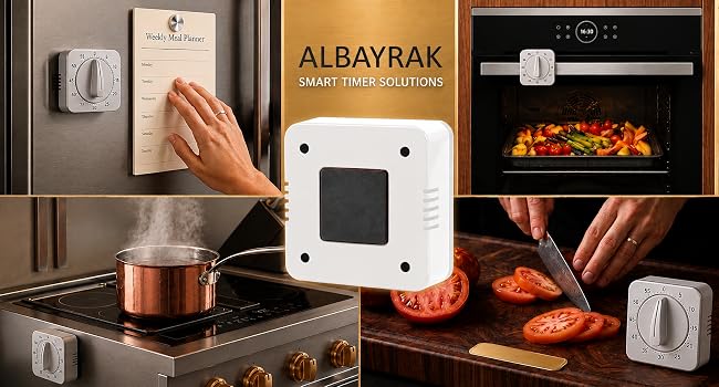 Albayrak magnetic timers on different surfaces