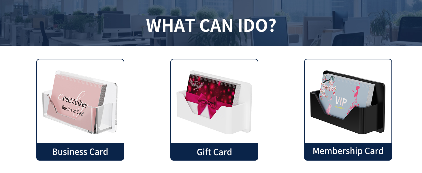 window mount business card holder with suction cups