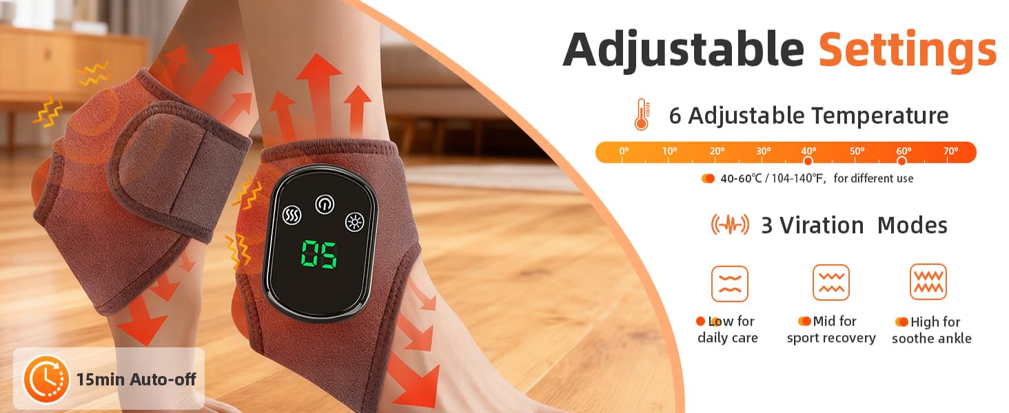 Foot and Ankle Massager with Heat