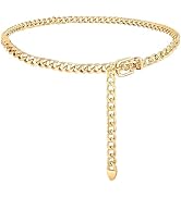 Gold Chain Belt For Women Adjustable Waist Belt Fashion Metal Dress Belts For Jeans Dresses Body ...