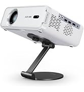EAZZE D1 Smart Projector with Foldable Stand, Dolby Audio, NetfIix Official, Auto Focus &amp; Keyston...