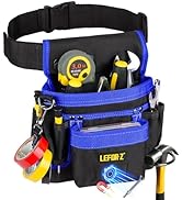 Tool Belt,Magnetic Tool Pouch,14-Pockets Tool Belts for Men,Detachable &amp; Adjustable Tool Pouch be...
