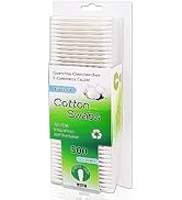 Natural Paper Cotton Swabs 500ct, Double Tips Cotton Buds for Personal Care