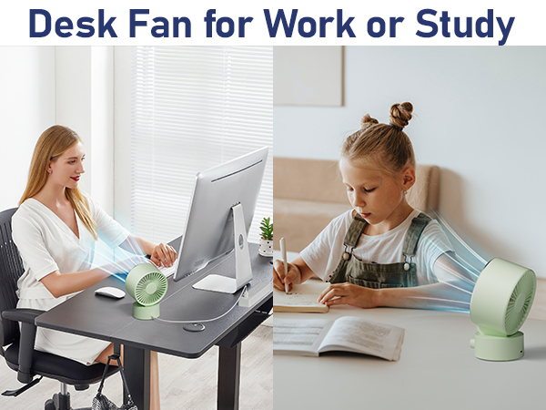 Desk Fan for Work or Study