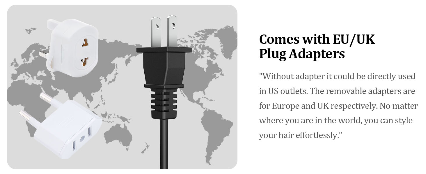 Travel curling iron