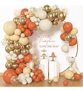 Amandir 153pcs Orange Balloon Arch Garland Kit Different Sizes | 18 12 10 5inch Latex Metallic Go...