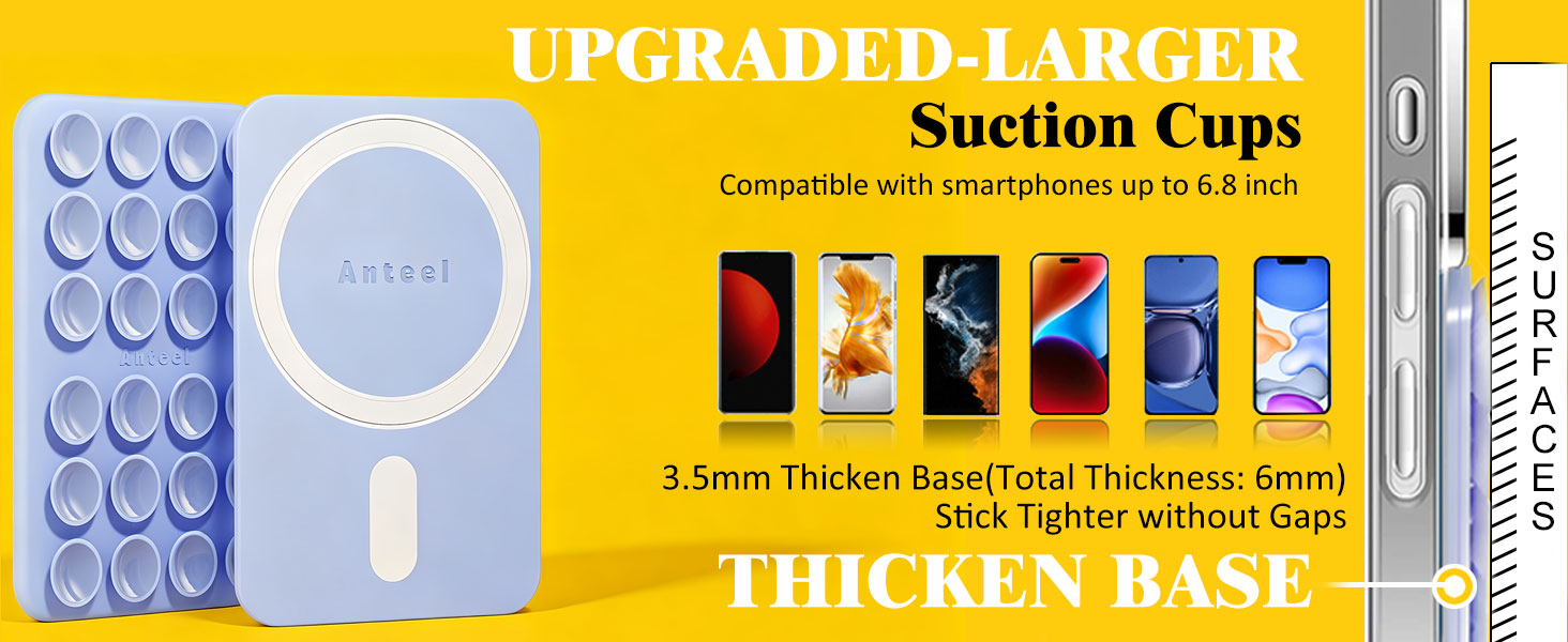magnetic suction phone grip