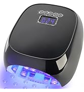 UV Light for Gel Nail, LIMEGIRL Cordless Nail Lamp with 1*Replaceable Lamp Beads, 4 Timer Setting...