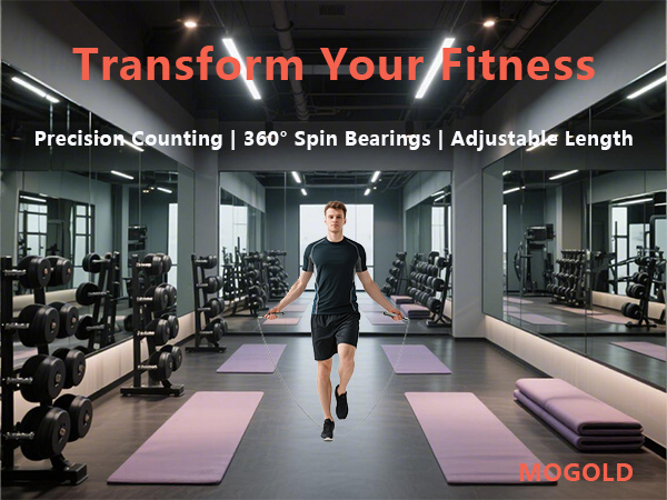 MOGOLD jump rope with counter