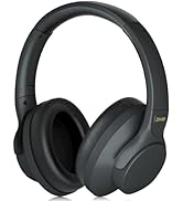 ZIHNIC Active Noise Cancelling Headphones, 60H Playtime Wireless Bluetooth Headset Low Latency-Black