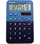 Sharp El-760R 8-Digit Desktop Calculator with Tax, Percent and Square Root Keys, and A Large LCD ...