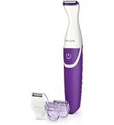 Philips Bikini Genie Cordless Trimmer for Bikini Line Hair Removal, with Shaving Head and Comb, B...