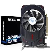 ZER-LON Radeon RX 550 4GB Graphics Card, GDDR5 128 Bit PCIE 3.0 Computer Gaming Gpu, 1183MHz Vide...