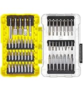 51-Piece Screwdriver Bit Set, Impact Driver Bit Set with Phillips/Slotted/Torx/Hex/Square Bits, 1...