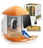 KEEPYOO Bird Feeder with Camera, Wildlife Video Recording Feeder for Outdoor, Non-Subscription 2....