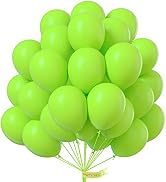 PartyWoo Green Balloons, 55 pcs 12 Inch Lime Green Balloons, Lime Balloons for Balloon Garland or...