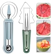3-in-1 Watermelon cutter slicer tool set,Includes Christmas Tree Shaped Watermelon Slicer Cutter ...