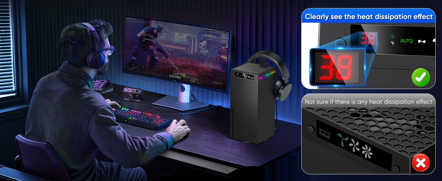 LED temperature display