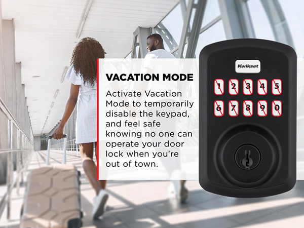 Kwikset Powerbolt 250 vacation mode gone disable keypad security safe no operate lock temporarily