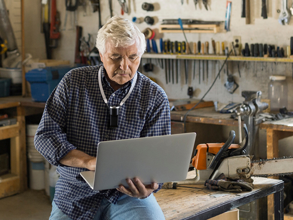 Hand Fan Provides Cooling Airflow While Working in the Garage, Shop, or Workspace
