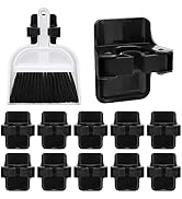Berry Ave Broom Holder &amp; Mop Grippers [12-Pack]- Self Adhesive, No-Drilling, Wall Mount Tool Orga...