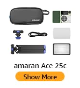 amaran Ace 25c Kit RGB Pocket LED Light,Boost Mode to 32W Mini On Camera Video Light,2300K~10000K...