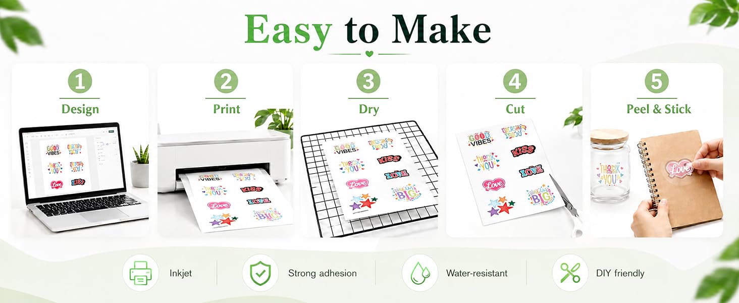 clear vinyl sticker paper