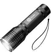 Skylla LED Flashlight Bright high Lumens Tactical Flashlights with 5 Modes, Waterproof Zoomable F...