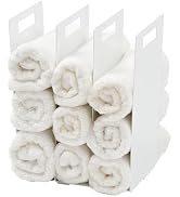 Yamazaki Home Tower Interlocking Towel Organizer - Bathroom Storage Shelf Rack - Steel