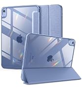 VIKESI for iPad 10th Generation Case 10.9 inch Released in 2022, Matte Slim Hard Back, Soft TPU F...