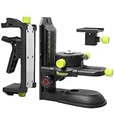 Huepar Fine-tuning Bracket Laser Level Adapter, Multifunctional Magnetic Pivoting Base with Adjus...