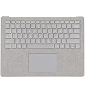 Keyboard Assembly, Replacement Keyboard Touchpad Assembly Part US Version for Microsoft Laptop 1/...