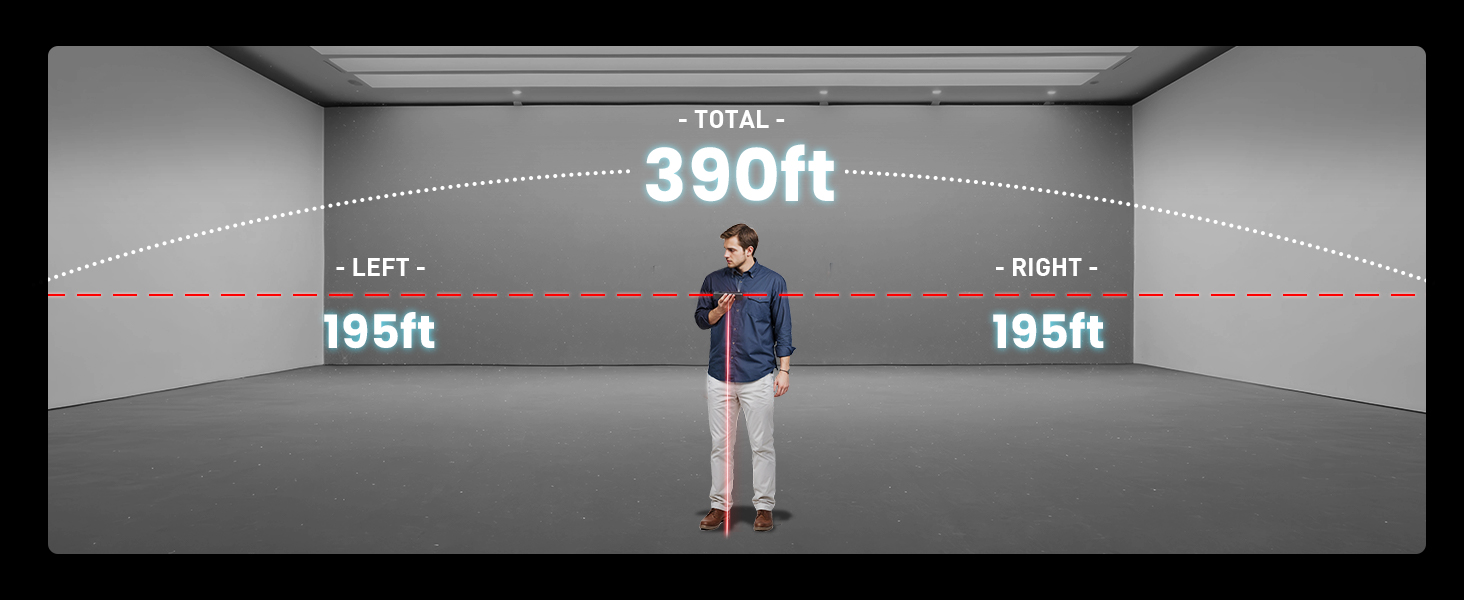 bilateral laser tape measure