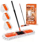 36" Large Commercial Dust Mops for Industrial Floor ,Marble, Laminate,Tile,Concrete,Garage. Janit...