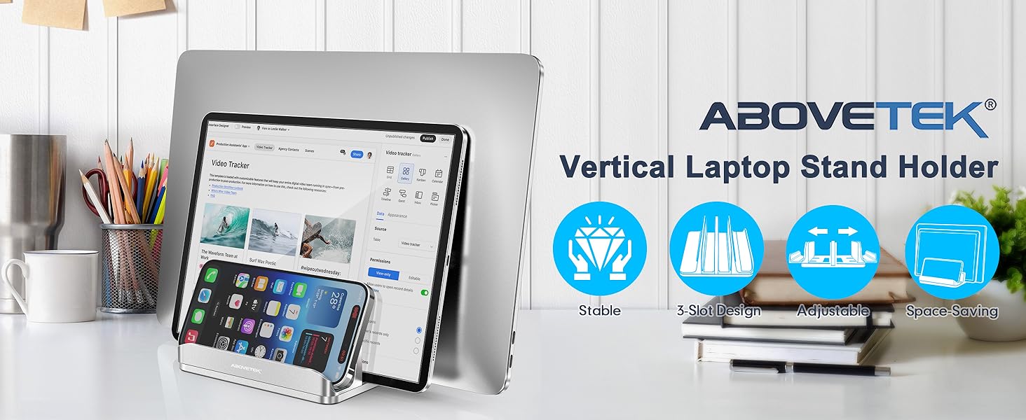 Vertical Laptop Stand Holder