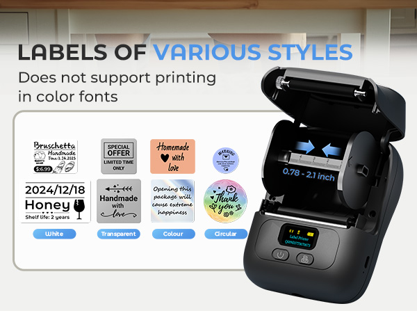 Bluetooh label maker