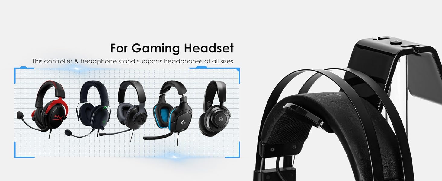 ps5 controller and headset stand