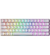 GK61 Mechanical Gaming Keyboard - 61 Keys Multi Color RGB Illuminated LED Backlit Wired Programma...
