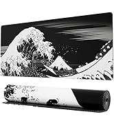 Ovenbird Extended Gaming Computer Mouse Pad, Large Black Mouse Pad for Desk, Cute Anime Japanese ...