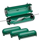 Iwillink 4 Pack Outdoor Extension Cord Safety Cover with Waterproof Seal, Weatherproof Power Cord...