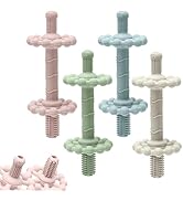 4 Pack Teething Toys for Babies 0-3 3-6 Months – Anti-Choking Design,Teething Relief for Infant S...