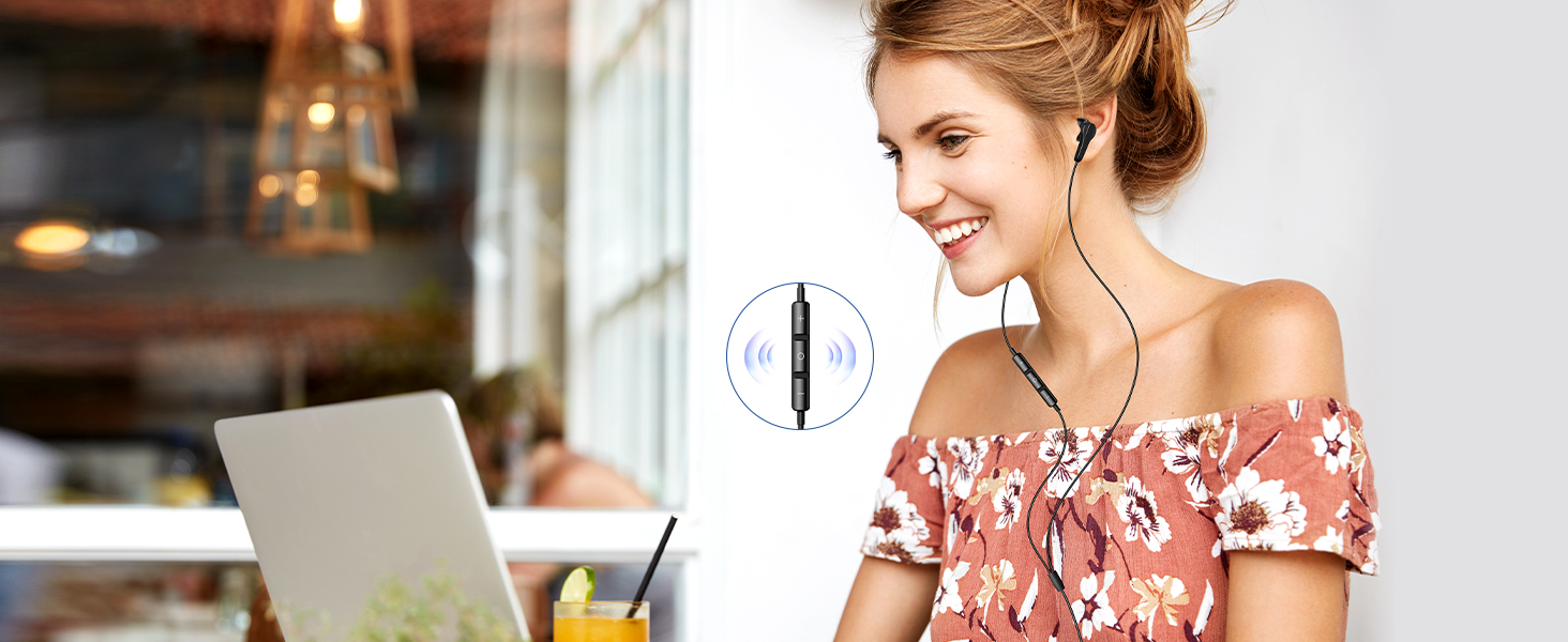 with mic and volume control