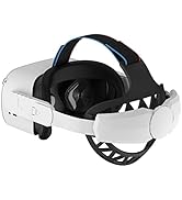 SINWEVR Design Upgraded Elite Strap Compatible for Meta/Oculus Quest 2, Head Back Pad Reduce Head...