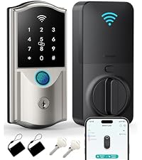 WiFi Smart Lock for Front Door – Firstriver Keyless Entry Electronic Deadbolt with Biometric Fingerp...